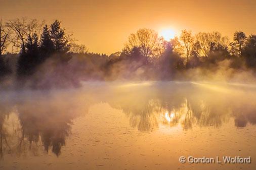 Misty Rideau Canal Sunrise_DSCF01901.jpg - Photographed along the Rideau Canal Waterway near Smiths Falls, Ontario, Canada.
